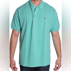Lacoste Men’s Mint Green Classic Short Sleeve Polo Shirt in size 2XL